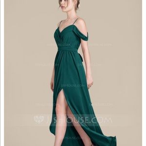 Bridesmaid dress dark green